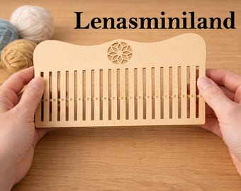 Rigid heddle laser cut loom kit weaving digital file craft supplies DIY