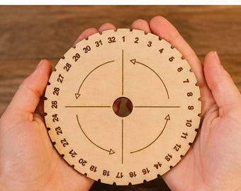 Kumihimo braiding disc laser cut digital file bracelets weaving board wheel