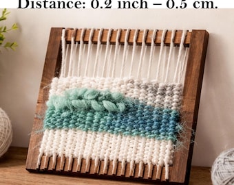 正方形織機 8インチサイズ デジタルファイル クラフト 編み物 ファイバーアート ツールキット