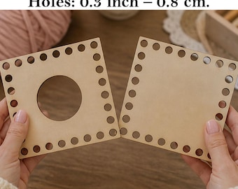 Digital download base for tissue box square laser cut 5 inch pad and cover