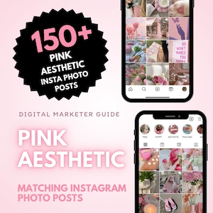 Instagram Post Template, Social Media Template, Instagram Templats, Pink Instagram Feed, Faceless Digital Marketing, Rose Instagram Template