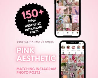 Instagram Post Template, Social Media Template, Instagram Templats, Pink Instagram Feed, Faceless Digital Marketing, Rose Instagram Template