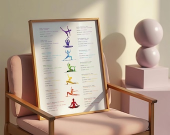 Chakra Yoga Art Print: Energy Healing Meditation Decor (Digital Download)