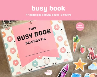 Printable Busy Book, Preschool Printable, Busy Book Printable, Busy Binder, Learning Binder, Quiet Book, Homeschool Resources, Toddler