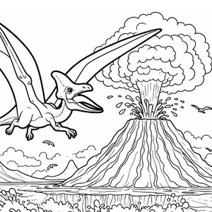 Teradactyle Printable Coloring Page | Kids Coloring Page