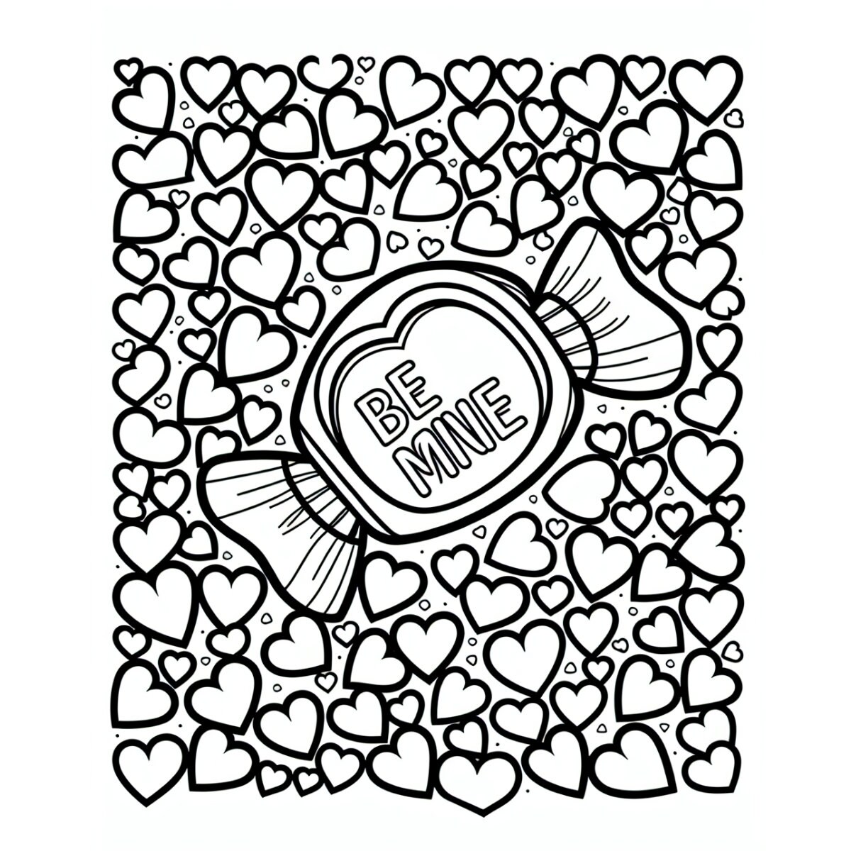 VALENTINES COLORING PAGE Kids - Il Fullxfull.5761542326 I9ks 