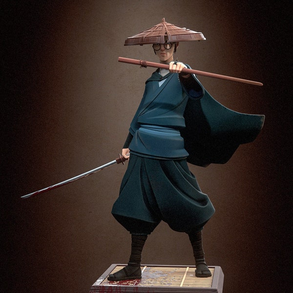 Mizu from Blue Eye Samurai 3D Printed Figurine  (Not Painted)