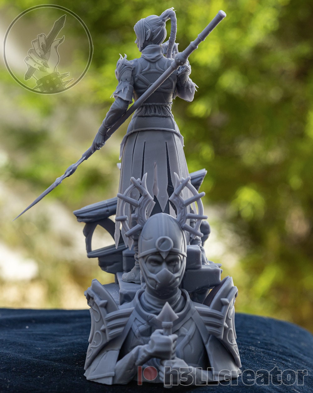 Shadowheart From Baldurs Gate 3D Printed Figurine dark Justiciar Version not Painted Etsy