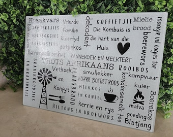 Afrikaans cutting board design