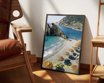 Druck Italien Monterosso al Mare, Poster Cinque Terre, Cinque Terre Italien, Fotografie Druck, trendige Wandkunst Wandkunst Fotografie, Wohnkultur