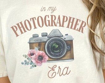 En mi era de fotógrafo PNG sublimación cámara floral retro PNG descarga digital boho cámara era PNG fotografía png sublimación girlie era