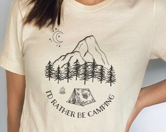 I'd rather be camping PNG sublimation outdoor adventure PNG digital download trendy mountain PNG lets go camping png sublimation wilderness