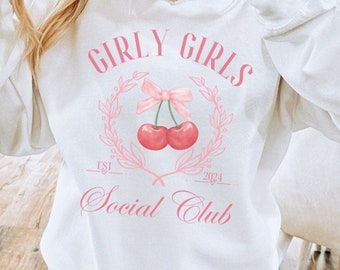 Club social de chicas femeninas PNG sublimación girly png Pink Coquette PNG descarga digital era femenina PNG era femenina png sublimación arco rosa png