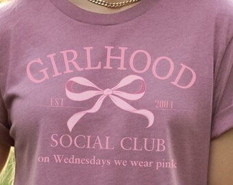 Girlhood social club PNG sublimación girly png Pink Coquette PNG descarga digital era femenina PNG girlie era png sublimación arco rosa png