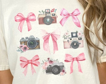 Arcos y cámaras Png Fotografía era PNG Boho Sublimación Png Fotógrafo girly png Floral Cámara Sublimación png Descargar cámara rosa png