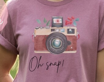 In my photographer era PNG sublimation retro floral camera PNG digital download boho camera era PNG photography png sublimation oh snap png