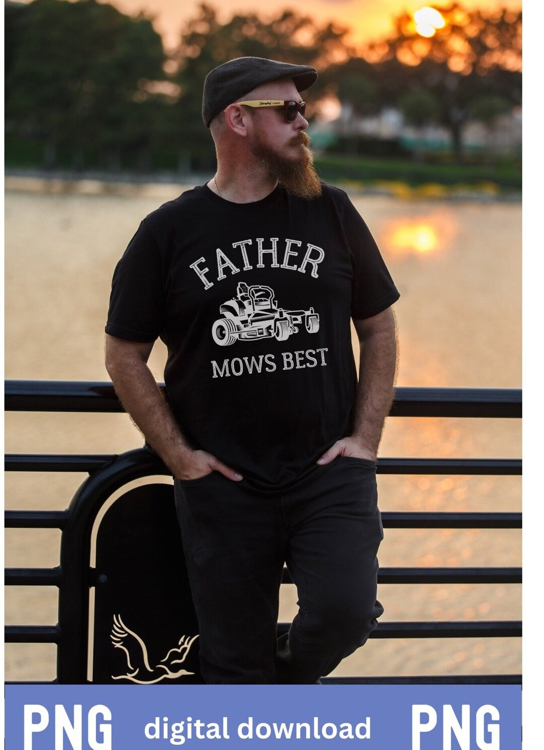 Father Mows Best PNG Funny Father's Day Design PNG Funny Dad Joke PNG ...