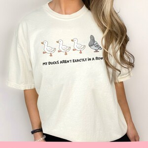 Ducks in a row PNG funny cartoon design trendy PNG funny ducks PNG sublimation Stickers png tote bags png trendy submimation father's day image 3
