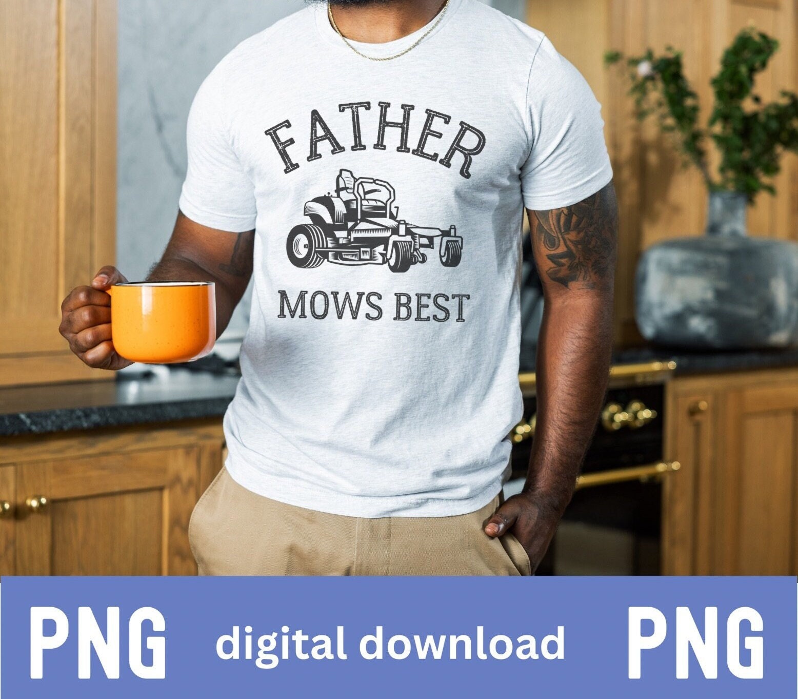Father Mows Best PNG Funny Father's Day Design PNG Funny Dad Joke PNG ...
