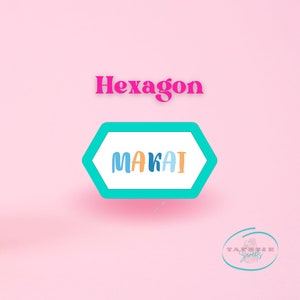 Hexagon Cookie Cutter - Hexagon Polymer Clay Shape Cutters, Cookie Cutters, Hexagon Clay Cutter, Hexagon Shapes Cutter, 3D Printed Cookies