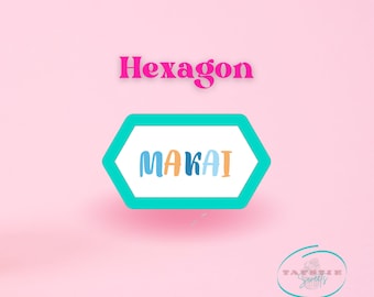 Hexagon Cookie Cutter - Hexagon Polymer Clay Shape Cutters, Cookie Cutters, Hexagon Clay Cutter, Hexagon Shapes Cutter, 3D Printed Cookies