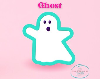 Geestkoekjes uitsteekvormpjes - Halloween spookkoekjes uitsteekvormpjes, schattige spookkoekjes uitsteekvormpjes, Halloweenfeest, halloween fondantvorm, 3D-geprinte uitsteker