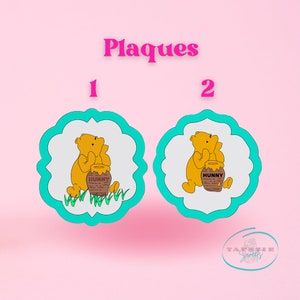 Plaques Cookie Cutters - Plaque-Ausstechformen Set2, Plaque-Cookie, Plaque-Namensausstecher, Cookie Cutter personalisierte 3D-gedruckte Ausstechformen