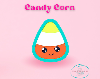 Candy Corn Cookie Cutters - Halloween Candy Corn Cookie Cutter, Candy Clay Cutter, Halloween Clay Cutter, Cookie Cutters, 3D Printed Cutter