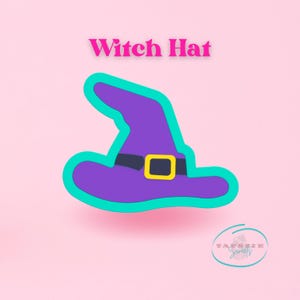 Witch Hat Cookie Cutters - Halloween Witch Hat Cookie Cutters, Witch Hat Cutter Set, Halloween, Wizard Hat Cookie Cutter, 3D Printed Cutter