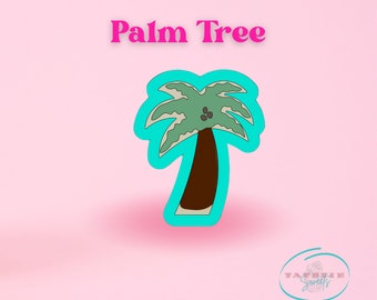 Palm Tree Cookie Cutter – Palm Tree Summer Cutter, Cookie Cutter, 3D Print Cutters, Palm Tree Cutter, Cookie Cutters, Palm Summer Clay