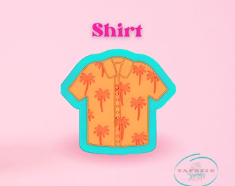 Emporte-pièce pour t-shirt, emporte-pièce t-shirt, emporte-pièce t-shirt, emporte-pièce manches courtes, cadeau amateur de biscuits, chemise biscuit imprimée en 3D