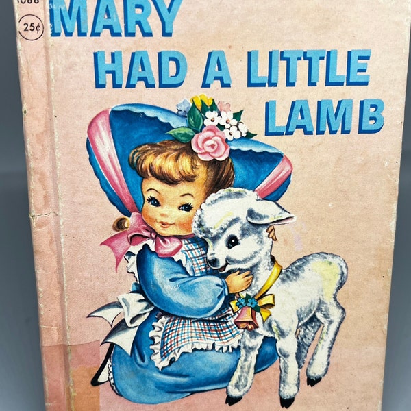 Mary Had a Little Lamb Vintage Children's Book 1955 Rand McNally Junior Elf Book