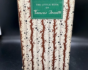 O Pequeno Livro dos Insultos Famosos Livro Vintage 1964