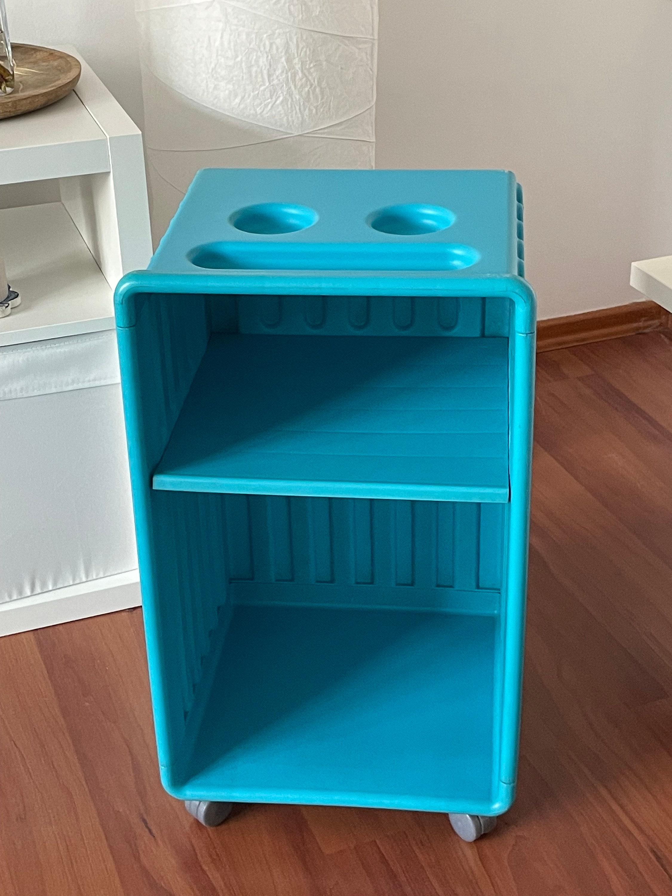 DIDRIK Vintage IKEA Bedside Table - Rolling Cart - Rolling