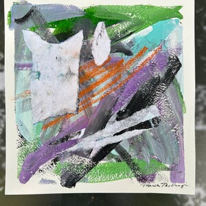 Abstract painting “Time To Fly”