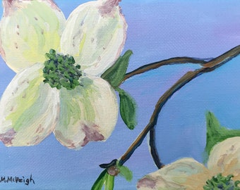 Dogwood Blossom Mini Painting