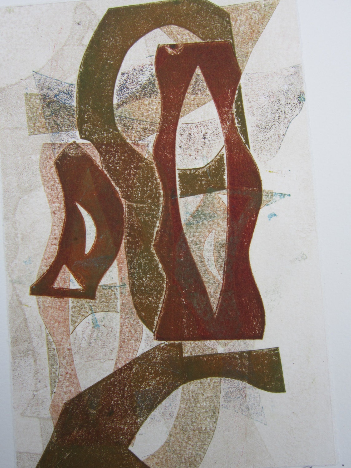 Original Abstract Monotype 