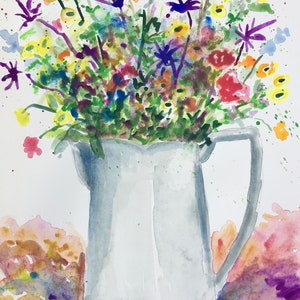 Spring Into Summer Original watercolor