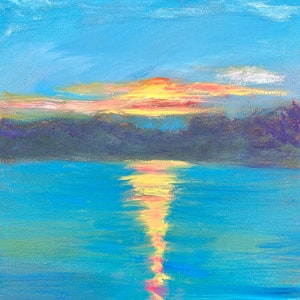 Seneca Lake Sunset Art