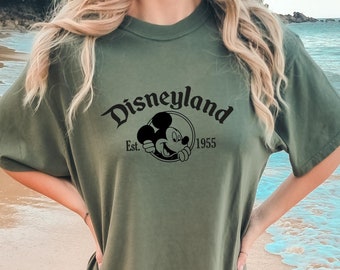 Retro Disneyland California Shirt, Disneyland Est 1955 Shirt, Disney Vacation Shirt, Mickey And Friends Shirt, Retro Walt Disney Shirt