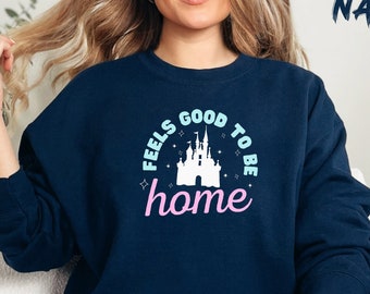 Disneyland Home Sweatshirt, Disney Women's Crewneck, Disney Trip Family Matching Sweater, Disneyland Vacation Sweatshirt,Epcot Magic Kingdom