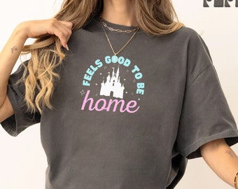 Disneyland Home Shirt, Retro Vintage Disney Women's Shirt, Disney Trip Family Matching Shirt, Disneyland Vacation Shirt, Epcot Magic Kingdom