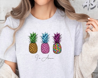 Im Awesome Shirt, Pineapple Shirt Shirt, Self Love Outfit, Self Care Gift, Love Yourself Tee, Motivational Shirt, Mental Health Shirt