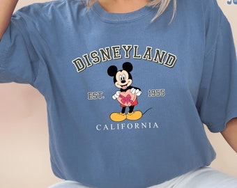 Retro Disneyland California Shirt, Disneyland Est 1955 Shirt, Disney Vacation Shirt, Mickey And Friends Shirt, Retro Walt Disney Shirt