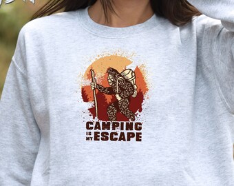 Camping Is My Escape Sweatshirt, In My Camping Era Sweater, Camping Family Crewneck, Camping Lover Sweatshirt, Camping Squad Sweatshirt