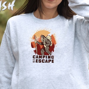 Camping Is My Escape Sweatshirt, In My Camping Era Sweater, Camping Family Crewneck, Camping Lover Sweatshirt, Camping Squad Sweatshirt