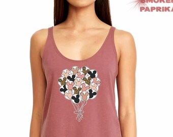 Disney Balloon Tank Top, Mickey Balloon Tank Top, Happiest Place on Earth Tank Top, Disney World Tank Top, Family Disney Tank Top