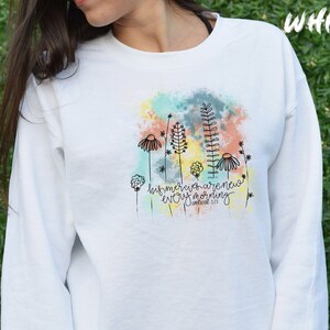 His Mercies Are New Every Morning Sweatshirt, Christian Crewneck, Jesus Lover Gift, Bible Verse Sweatshirt, Religious Sweater, Bible Quote