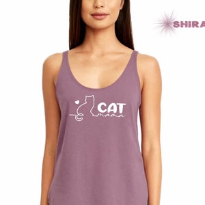 Cat Mama Tank Top, Mothers Day Tank Top, Cat Mom Tank Top, Cat Lover Gift, Mother's Day Gift For Mom, Cat Tank Top, Cat Lover Tank Top