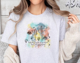 His Mercies Are New Every Morning Shirt, Christian Shirt, Jesus Lover Gift, Bible Verse Shirt, Religious T Shirt, Bible Quote Shirt